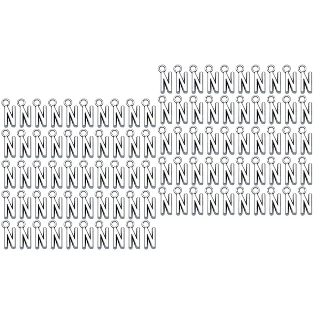 100 pcs Buchstabe k Initial Charme Armband Alphabet Pendent Charme 6