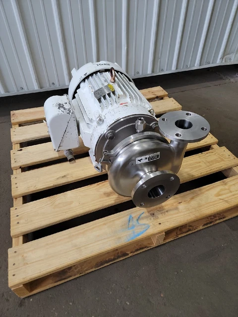 SPX Waukesha Cherry-Burrell Centrifugal Pump Model 2085 30HP motor 3520RPM