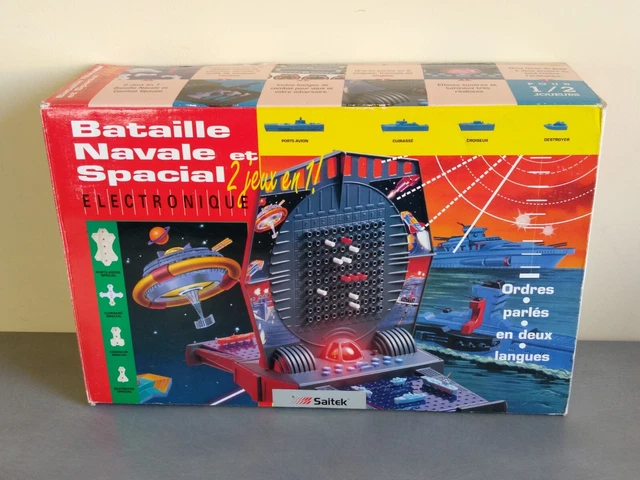 Bataille Navale Schmidt - Toucher Et Couler - Jeu De Société Vintage Complet
