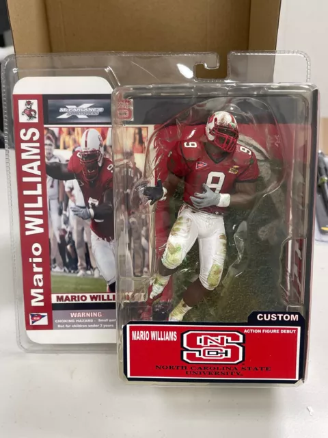NEW Custom Mario Williams NC State Wolfpack McFarlane Figure #1 NFL Draft Pick