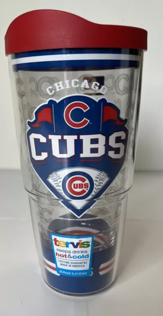 Chicago Cubs, "TERVIS" - 24 oz -  New - (Hot / Cold) Tumbler w/ Lid