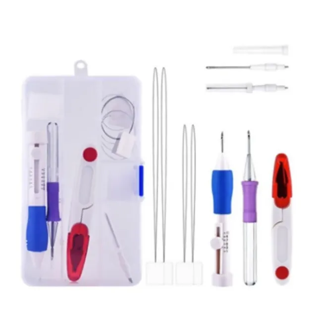 1 Set Magic Embroidery Pen Durable Punch Needle Stitching Knitting Sewing DIY