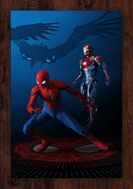 Spider-Man Iron Man The Vulture Giclee Print Limited Film Poster #/50 13x19