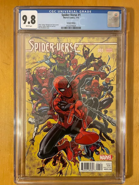SPIDER-VERSE #1 Nick Bradshaw 1:25 variant CGC 9.8 (2015) Retailer incentive!