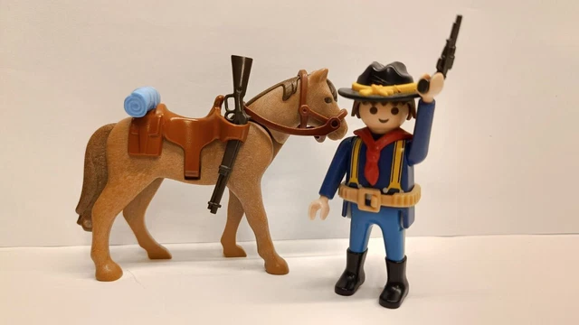 PLAYMOBIL CLAIRON TROMPETTE Doré Vintage Western Nordiste Sudiste Cavalierie EUR 1,49 - FR
