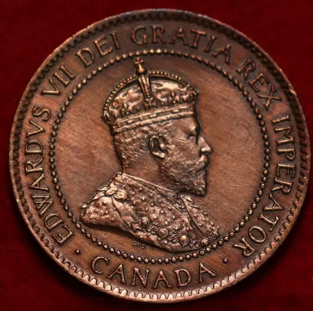Uncirculated 1903 Canada One Cent Foreign Coin