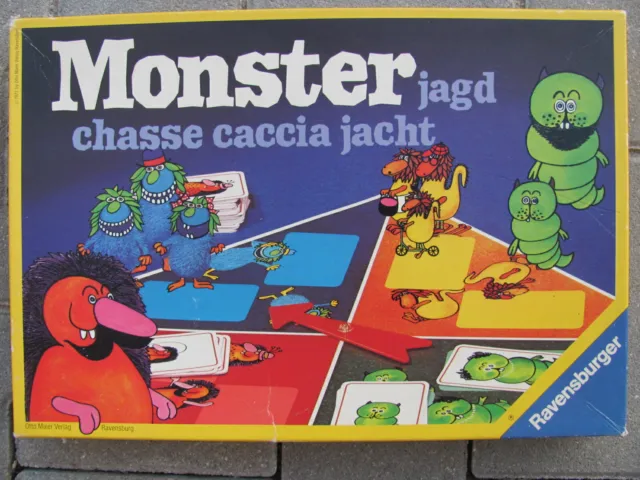Monsterjagd Ravensburger  1977 Gesellschaftspiel Familienspiel