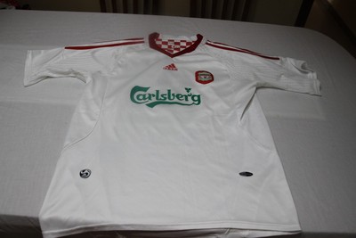 CAMISETA LIVERPOOL VINTAGE AIDAS TALLA L PUBLICIDAD CARLSBERG COTIZADA SHIRT 
