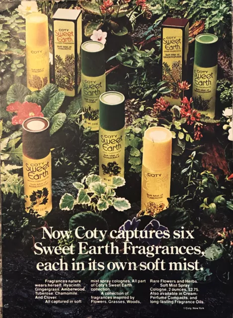 RARE VINTAGE COTY Sweet Earth Flower Fragrances YLANG perfume oil