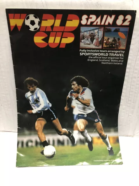 World Cup 82 Spain Vintage Travel Brochure