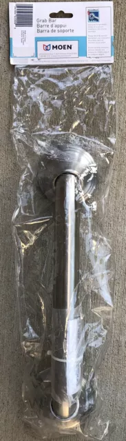 Barra de agarre Moen 12" pulgadas níquel cepillado para ducha, baño, inodoro NUEVA