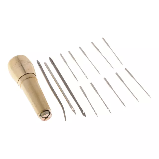 14 Stück Leinwand Leder Zelt Nähen Ahle Handhefter Leder Craft Needle Tool