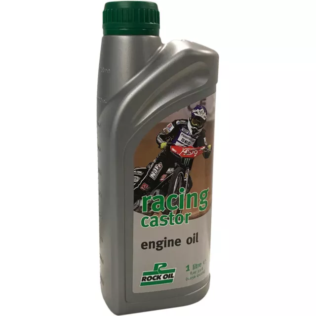 Rock Oil  Mx 1L Racing 2 Stroke Motocross Dirt Bike Speedway Castor Oil