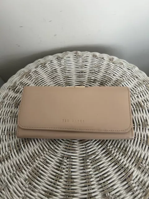 Ted Baker Nude Patent Leather Purse Wallet. MR20447