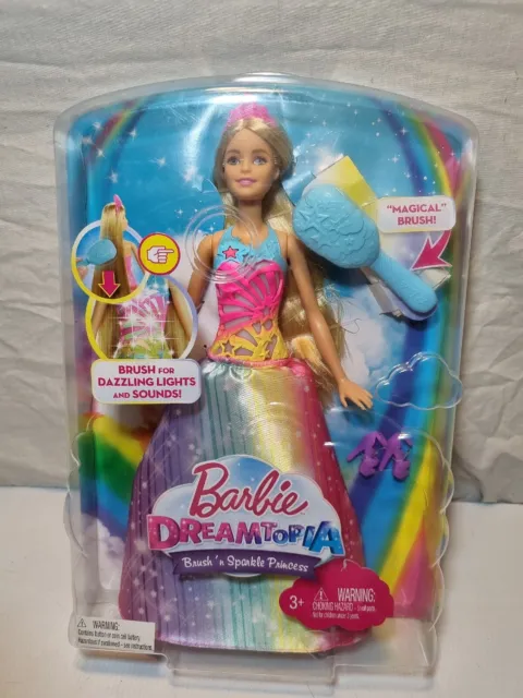 Barbie Dreamtopia Brush & Sparkle Princess Fashion - New In Packet - Mattel