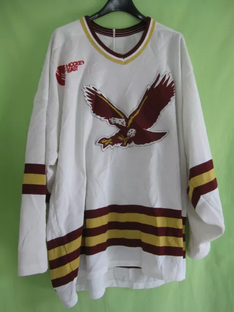 Maillot Hockey Eagles Boston College Vintage CCM Homme Made in USA Jersey - L