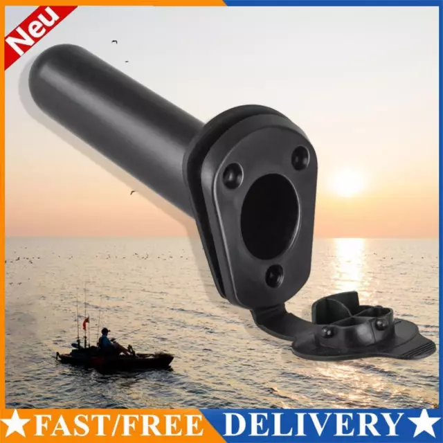 Fishing Pole Holder with Caps Cover Lightweight Rowing Boating Canoe Accessories