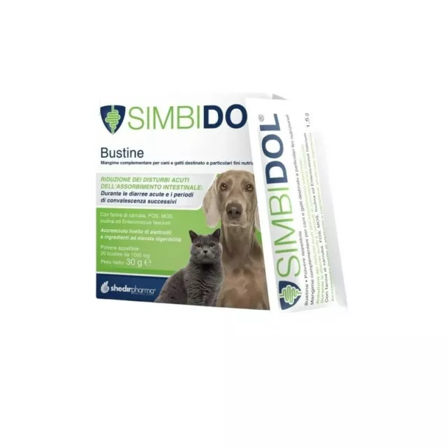SHEDIR PHARMA Simbidol - Food for intestinal problems in dogs and cats 20sachets