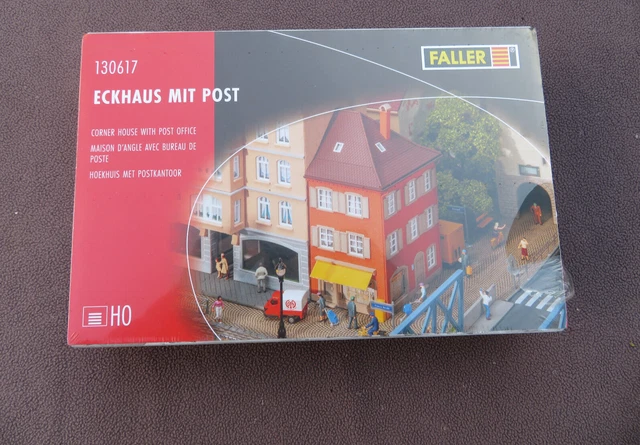MODELLBAHN BAUSATZ ECKHAUS mit Post, Faller H0 130617 neu, OVP EUR 19 ...