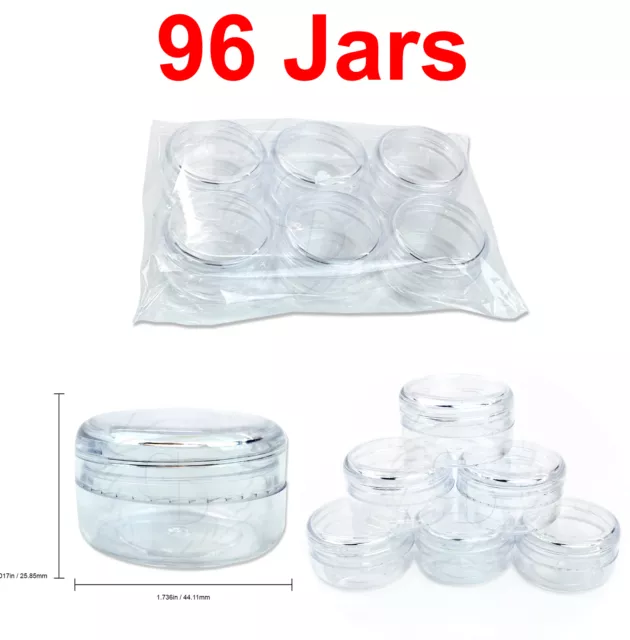 96 Jars 15 Gram/15ML High Quality Lotion Cream Cosmetic Sample Jar Containers