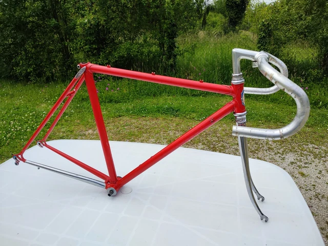 Cadre Vélo Course Vintage Aluminium - Taille 51-54cm, Tube Columbus, Occasion Avec Quelques Traces