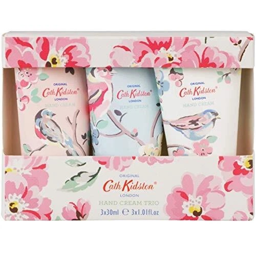 Juego de Regalo de Trío de Crema de Mano Cath Kidston Flor Birds Surtido | Enriquecido con