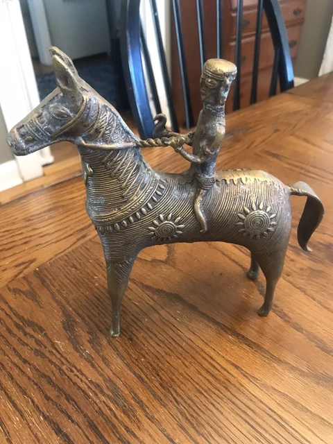 Early 20th Century Dhokra Lost Wax Cast Brass Figure