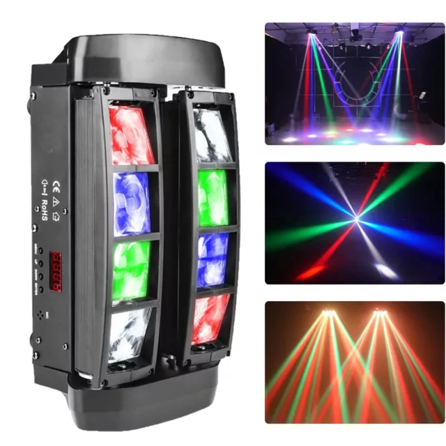 80W LED Spider Moving Head Bühnenlicht RGBW 8 LED Beam DMX Disco DJ Partylicht