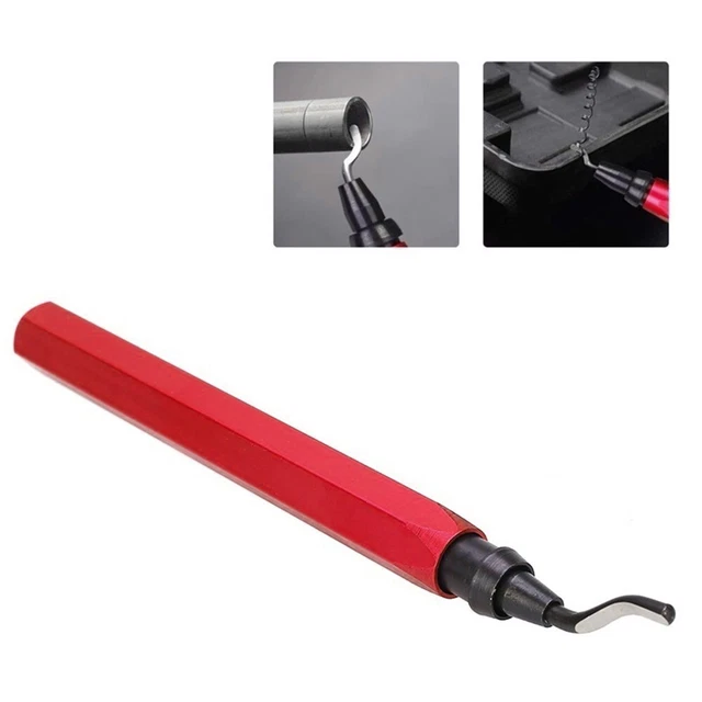 l'impression 3D Outil d'ébavurage avec Caoutchouc Poignée 15 Pièces Lames rechanges,Main lames rotatives stylo ébavurage, ebavureur pour les Trous en Acier Aluminium Plastique Métal Matériaux Durs