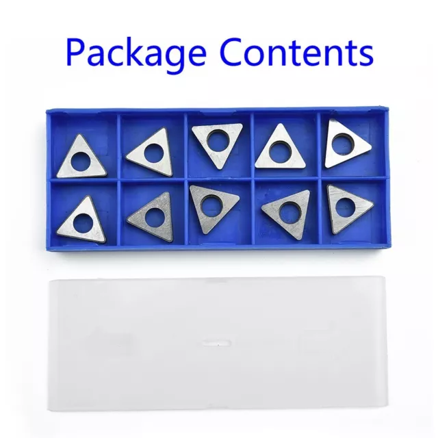 10 X MT1603 Carbure Cale 60° Triangle for TNMG1604 Insert Tournant Porte Outil