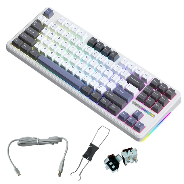 LINBAO Tastiera meccanica LINGBAO K87pro Wukong con tema IP a tre modalà, struttura con