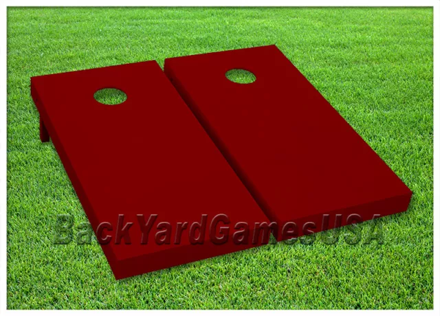 Maroon Burgundy Wine Cornhole Boards Custom BEANBAG TOSS GAME w Bags