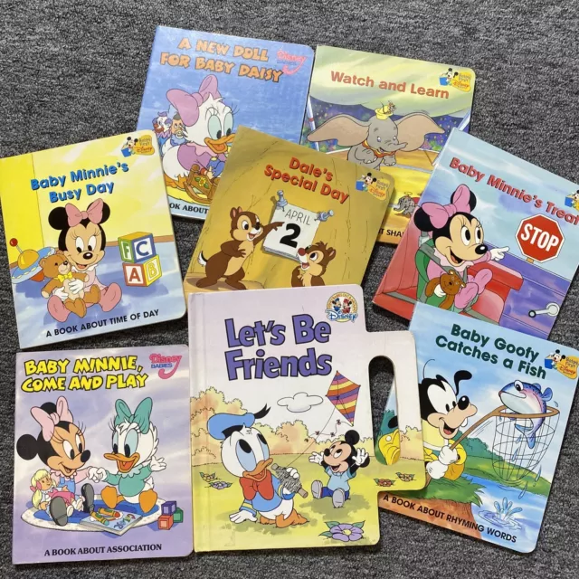https://www.picclickimg.com/au4AAOSw1OVlB4eY/Lot-Of-8-Babies-First-Disney-A-Book.webp
