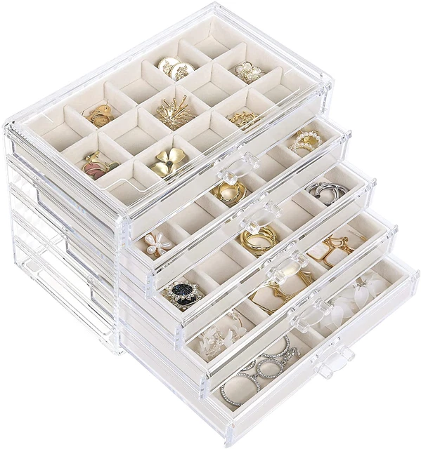 Elegante Organizador de Joyería de Pendientes con Múltiples Cajones - Cumpleaños y Crédito Ideal