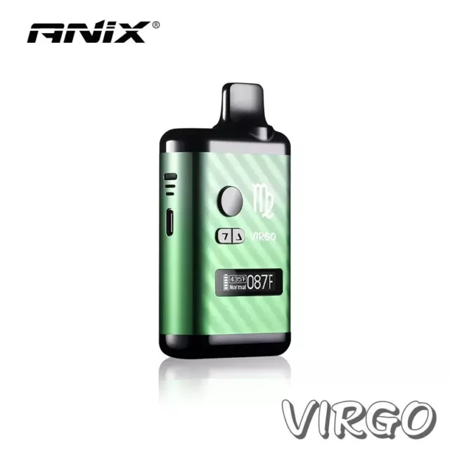 ANIX VIRGO Vaporizer, Phyto-Verdampfer für Heilkräuter, USB-C, grün