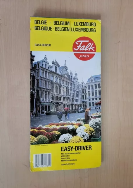 Falk Plan Belgium - Luxemburg Easy Driver Map with Index 1:250000     F6