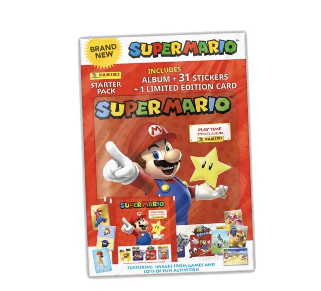 Panini-Super Mario Playtime Sticker Collection Starter Pack