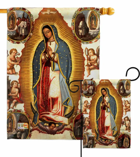 Our Lady of Guadalupe Garden Flag Faith Religious Decorative Yard House Banner