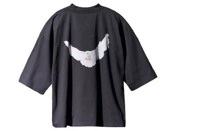 YZY Yeezy Gap Engineered By Balenciaga Size L  3/4 Sleeve 53 Dove Dark Gray