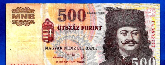 Hungary 500 Forint 2002 VF