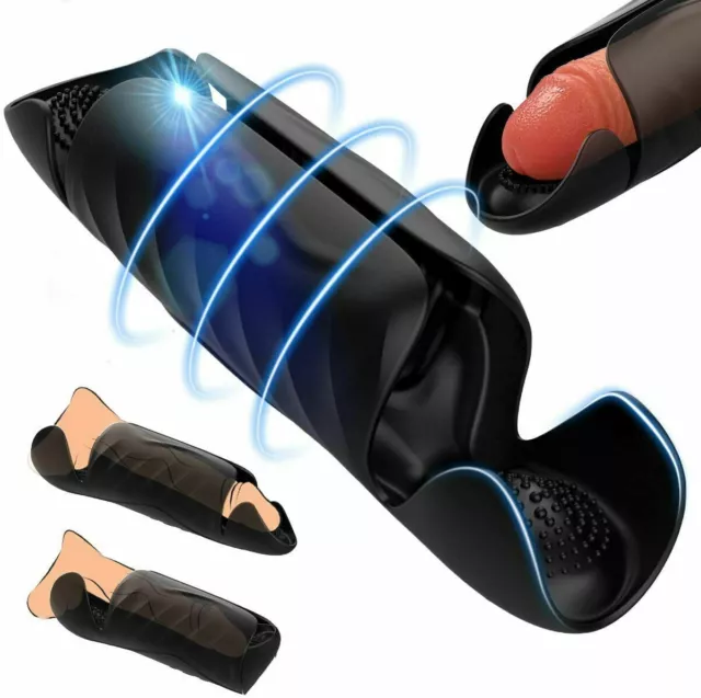 Speed Vibrating Cup Pussy Blowjob Automatic Male Stroker Machine For Adult Men 3