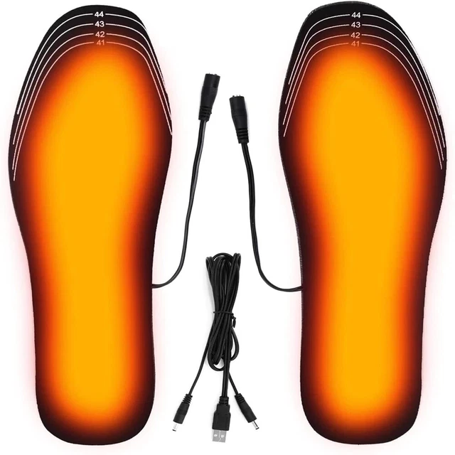Semelles Chauffantes USB Rechargeables – Télécommande, Découpables, 2100mAh, 35-46, Pour Ski Chasse Camping