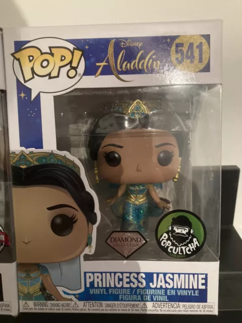 FUNKO POP! DISNEY Aladdin 541 - Princess Jasmine - Diamond/Glitter  Popcultcha £7.00 - PicClick UK