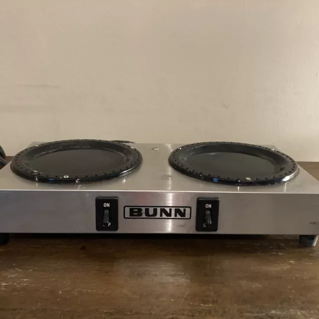 WX-2 Bunn 2 Burner Warmer/ Hot Plate Tested Works. Heavy Duty Electric Cord. ￼