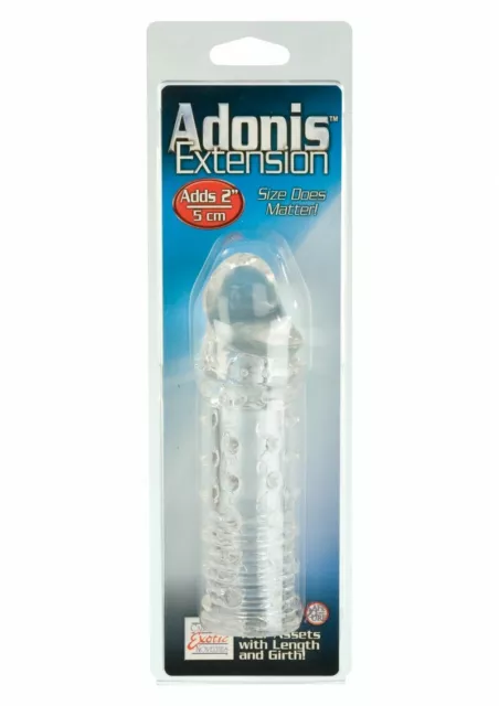 Toy Sex Prolunga fallica indossabile Adonis Extension Clear Penis Sleeve Guaina 3