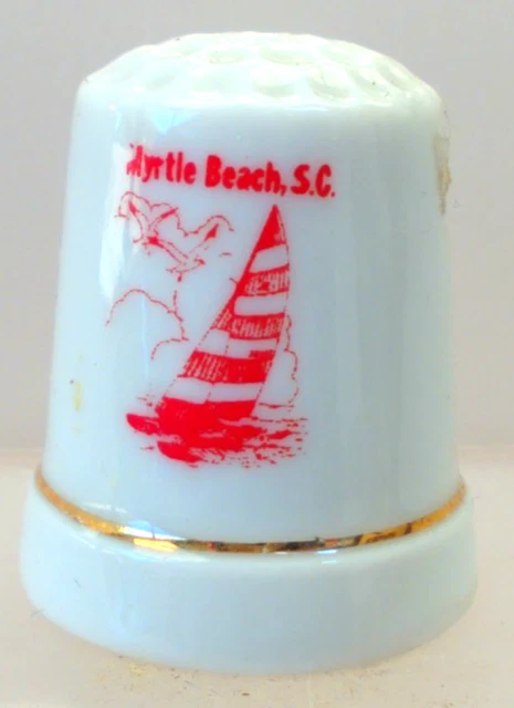 Verre à Shot Souvenir Céramique Myrtle Beach - Motif Collage Photo - 44,4 Ml - Lavage Main