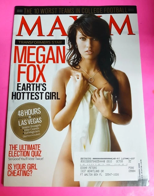 2008 OCTOBER MAXIM Magazine - Megan Fox Men's Issue - L 9337