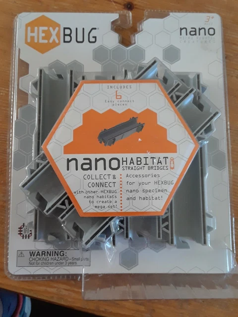 New HEX BUG NANO Habitat ~ 6 STRAIGHT BRIDGES - 6-piece set