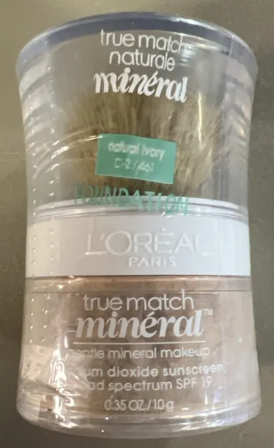 L’OREAL True Match Mineral Makeup Gentle Foundation #461 NATURAL IVORY C1 SPF 19