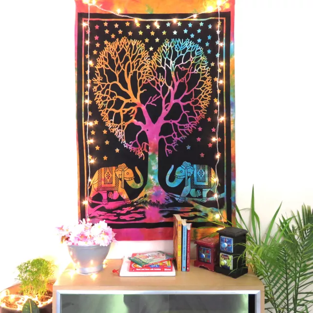 Hippie Poster Tapestry Home Decor Wall Hanging Tree of Life Cotton Tapestries